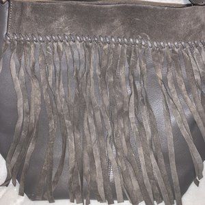Coach Legacy Grey Duffle Fringe Shoulder Bag